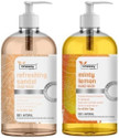 Oneway Happiness Combo Sandal Hand Wash with Sandalwood and Minty Lemon Hand Wash with Lemon Hand Wash Bottle + Refill