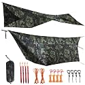onewind 12×10ft Camo Camping Hammock Tarp, Hammock Rainfly with Doors