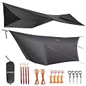 onewind 12×10ft Ultralight Camping Hammock Tarp, Hammock Rainfly with Doors