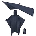onewind Hooded Rain Poncho, Waterproof Silnylon Versatile Survival Shelter