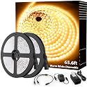 Onforu Warm LED Strip Lights, 65.6ft Dimmable Tape Light for Under Cabinet
