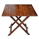 ONIJA Sheesham Wood Folding Coffee Table Accent Tables for Home || Wooden Cocktail Teapoy Table Furniture for Patio Outdoor and Garden Table (Honey Finish)