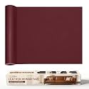 ONine Leather Repair Patch，Leather Repair Tape, 12 x 48 inches Leather Repair Patch for Furniture,Vinyl Repair kit，Leather Couch Patch，for Sofas,Furniture,car Seats,Chairs(Wine red-Litchi Grain)