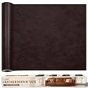 ONine Leather Repair Patch，Leather Repair Tape, 16 x 90 inches Leather Repair Patch for Furniture,Vinyl Repair kit，Leather Couch Patch，for Sofas, Furniture, car Seats, Office Chairs(Dark Brown)