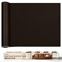 ONine Leather Repair Tape,Self Adhesive Leather Repair Patch,Leather Patches for Furniture,Sofa,Car Seats,Office Chair. Vinyl Repair Kit 16x48in(Dark Brown-Fine Grain)