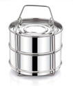 Onions Stainless Steel Cooker Separator for Outer Lid Cooker 3 Litre Stainless Steel Steamer (3 L)