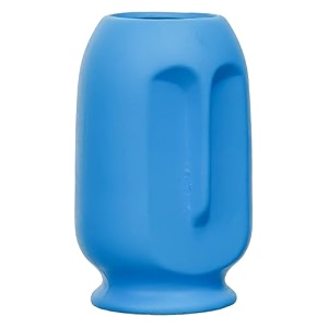 modern decorative ceramic vase for home dcor  for kitchen office or living room  ceramic flower vase  home decor centrepiece decor showpiece donut vase blue-design-2
