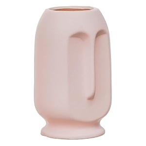 modern decorative ceramic vase for home dcor  for kitchen office or living room  ceramic flower vase  home decor centrepiece decor showpiece donut vase beige_design-1