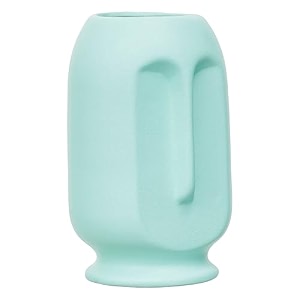 modern decorative ceramic vase for home dcor  for kitchen office or living room  ceramic flower vase  home decor centrepiece decor showpiece donut vase green-design-3
