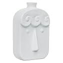 Modern Decorative Ceramic Vase for Home Décor | for Kitchen, Office or Living Room | Ceramic Flower Vase | Home Decor Centrepiece, Decor Showpiece Donut Vase (White_Design-14)