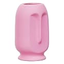 Modern Decorative Ceramic Vase for Home Décor | for Kitchen, Office or Living Room | Ceramic Flower Vase | Home Decor Centrepiece, Decor Showpiece Donut Vase (Pink_Design-4)
