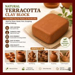 onlinch natural terracotta clay pure mitti clay for pottery sculpting  diy crafts 1 art clay