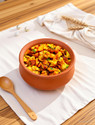 Onlinch Organic Clay Dahi Handi | Clay Handi | MItti Handi | Curd Pot Medium Size Handi 1 L with Lid (Earthenware)