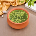 Onlinch Organic Clay Dahi Handi | Clay Handi | MItti Handi | Curd Pot Medium Size Handi 1 L with Lid (Earthenware)