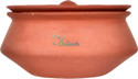 Onlinch Organic Clay Dahi Handi | Clay Handi | MItti Handi | Curd Pot Medium Size Handi 0.5 L with Lid (Earthenware)