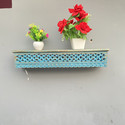 ONLINECRAFTS WOODEN JALI CARVING SHELF Wooden Wall