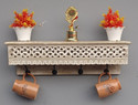 ONLINECRAFTS Wooden Wall Shelf Number of Shelves