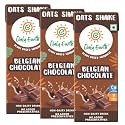 Only Earth Oats Shake | Belgian Chocolate | Vegan | Plant-based | Lactose-free | No Added Preservatives, Colors | Cholesterol-free | Guilt-free | With Calcium, Vitamin D, B1, B2 and B12 165ML (3 Packs)