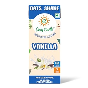 only earth vanilla oats shakeplant-based  lactose-free  no added preservatives colors  cholesterol-free  guilt-free  with calcium vitamin d b1 b2 and b12  165ml
