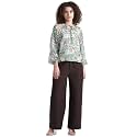ONLY Ethnic Motifs Printed Tie-Up Neck Puff