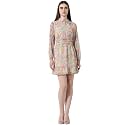 ONLY Floral Printed Shirt Collar Tiered Chiffon