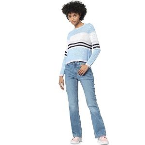 Only Womens Acrylic Blend Round Neck Sweater