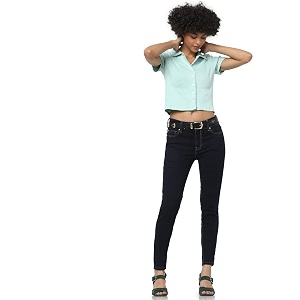 ONLY Womens High Rise Skinny Jeans