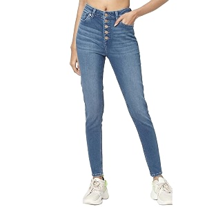 ONLY Womens High Rise Skinny Jeans