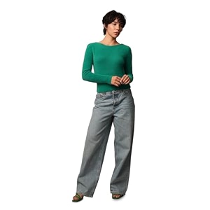 Only Womens Nylon Blend Round Neck Sweater