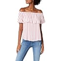 ONLY Women39s Rayon Striped Sleeveless Loose Fit