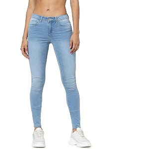 ONLY Womens High Rise Skinny Jeans
