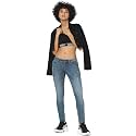 ONLY Women Blue Skinny Fit Low-Rise Low