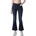 ONLY Women39s Solid Flared High Rise Black