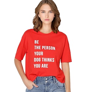 ONLY Womens Solid Loose Fit T-Shirt