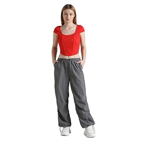 ONLY Womens Cotton Slim T-Shirt