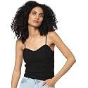 ONLY Fitted Rouche Detail Crop Top