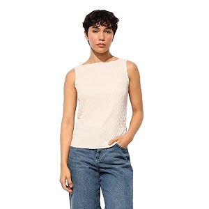 only women39s textured self-design sleeveless top