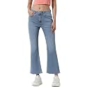 ONLY Women Flared Low Distress Light Fade