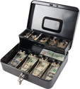 Onlyeasy Security Safe Metal Locker Box; Money Tray and Coin Cash Box