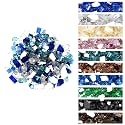 Onlyfire 10 lbs Fire Glass Rocks 1/2" for Propane Fire Pit/Gas Fireplace