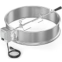 onlyfire Stainless Steel Weber Kettle Rotisserie Ring Kit Barbecue Tool Kit