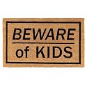 Onlymat 34Beware of Kids Funny Doormat Anti-Slip
