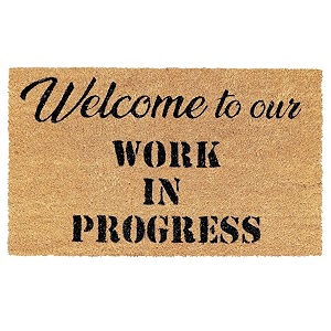 Onlymat inchWelcome to Our Work Printed Doormat