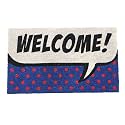 Onlymat 34Welcome with Polka Dots Coir Doormat