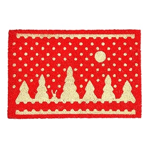 Onlymat Christmas Coir Doormat with Non-Slip PVC