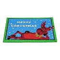 Onlymat Christmas Coir Doormat with Non-Slip PVC