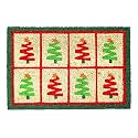Onlymat Christmas Tree Printed Designer Doormat Green