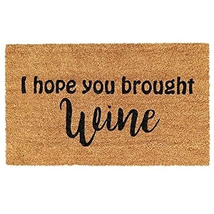 Onlymat Funny Printed Anti-Slip Doormat Black and