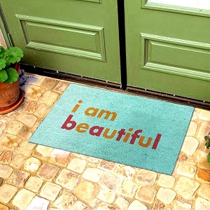 Onlymat I am Beautiful Printed Anti-Slip Doormat