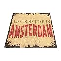 Onlymat Life Quote Printed Anti-Slip Doormat Multocolor